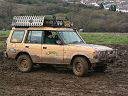 Land Rover Discovery in mud