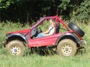 Red off road buggy